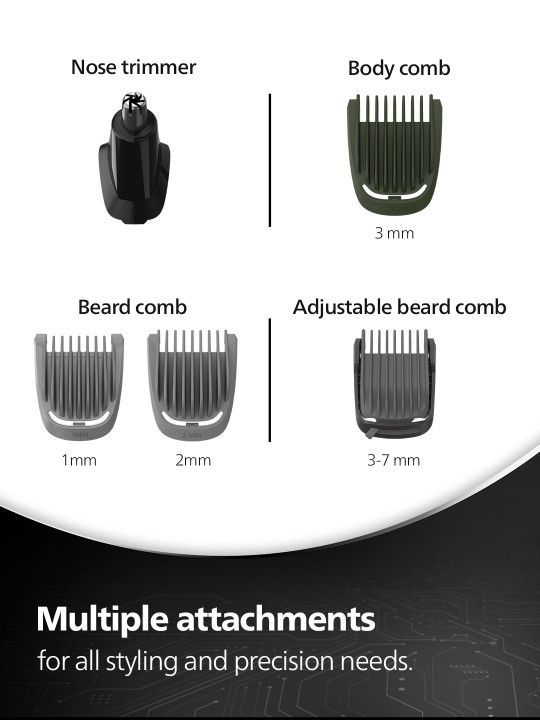 Philips All-In-One Multigroomer Trimmer for Beard, Nose & Body - 3