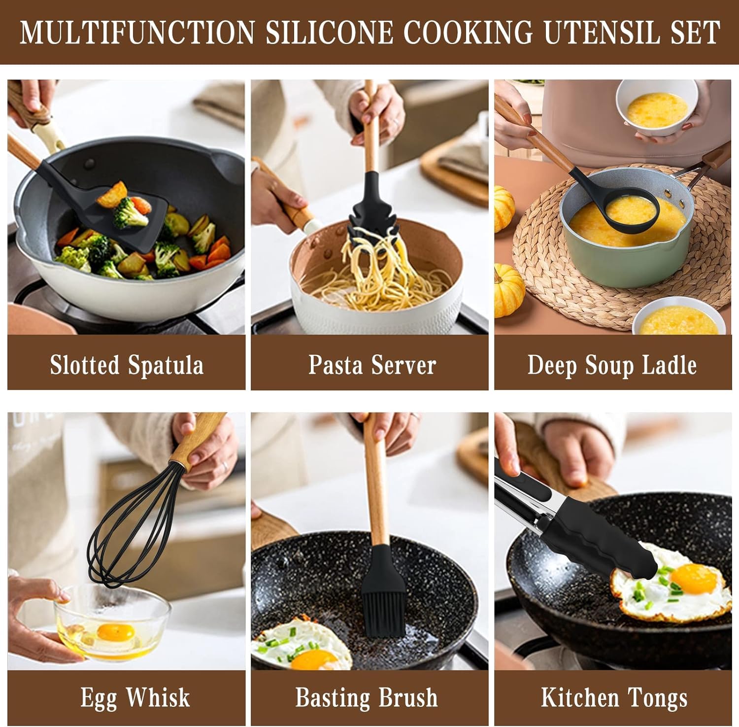 33 Pcs Silicone Spatula Set for Kitchen - 4