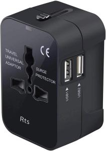 rts USB Universal Travel Adapter
