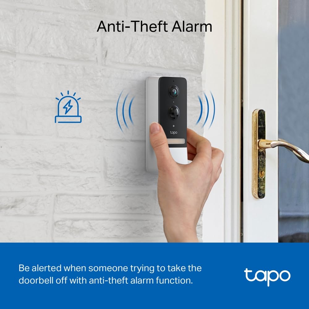 TP-Link Tapo D230S1 2K 5Mp/1920p Smart Wireless Security Video Doorbell - 8