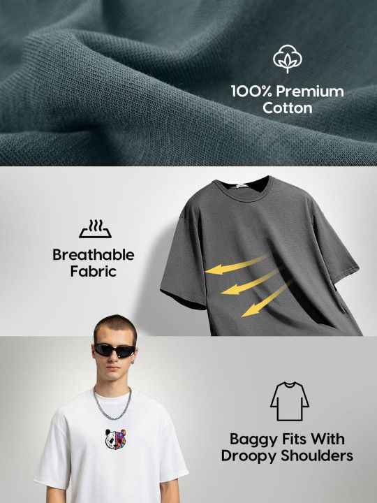 Bewakoof Printed Cotton Oversized T-shirt - 5