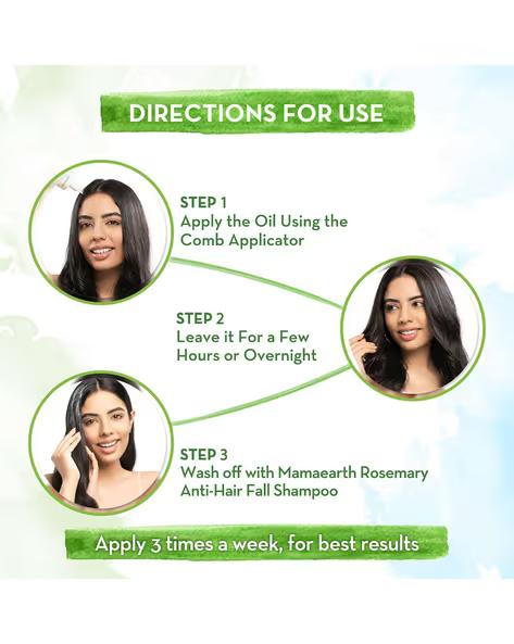 MAMAEARTH Rosemary Hair Oil | 200.0 ml - 4