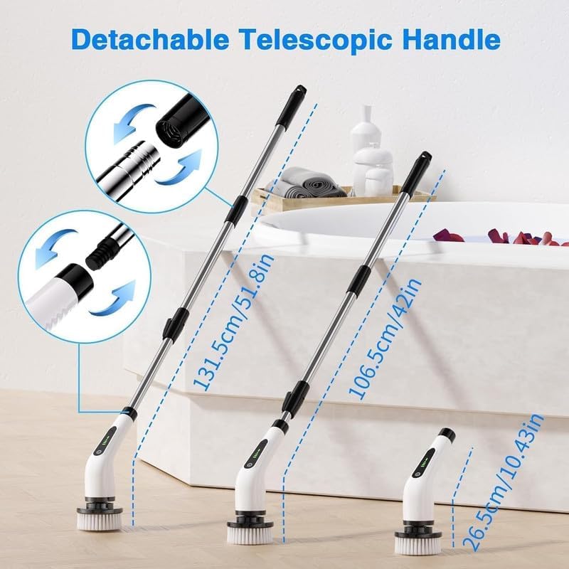 9 in 1 Electric Spin Scrubber | Cleaning Brush Scrubber for Home - 5