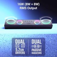ZEBRONICS Astra 35, Portable Bluetooth Speaker Upto 8hr Backup - 2