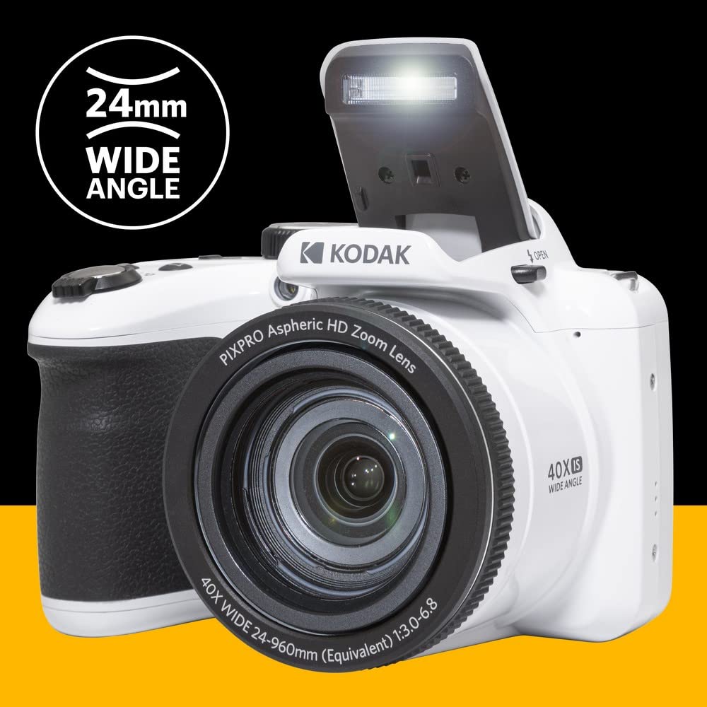 KODAK PIXPRO AZ405-BK 20MP Digital Camera 40X Optical Zoom Vlogging Camera - 2
