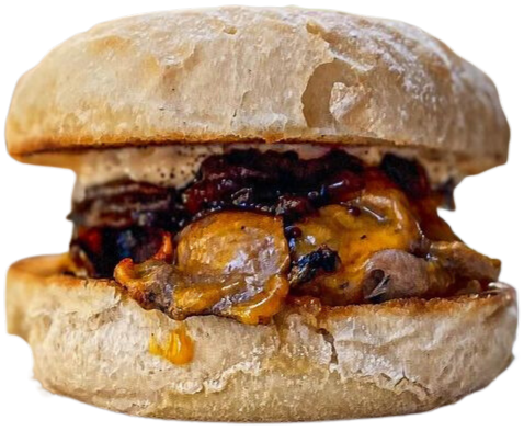 Homemade Roast Beef Burger