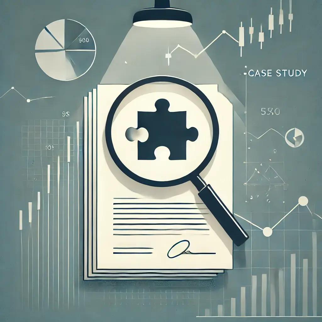 An image depicting a case study on trading a wheel options strategy to generate income by selling calls and puts