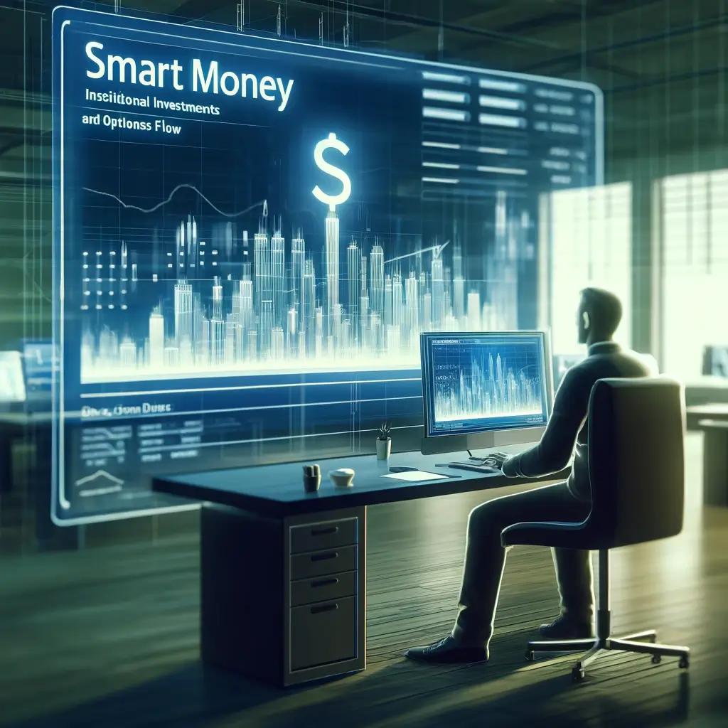 Trader analyzing smart money options flow to identify upcoming market movements