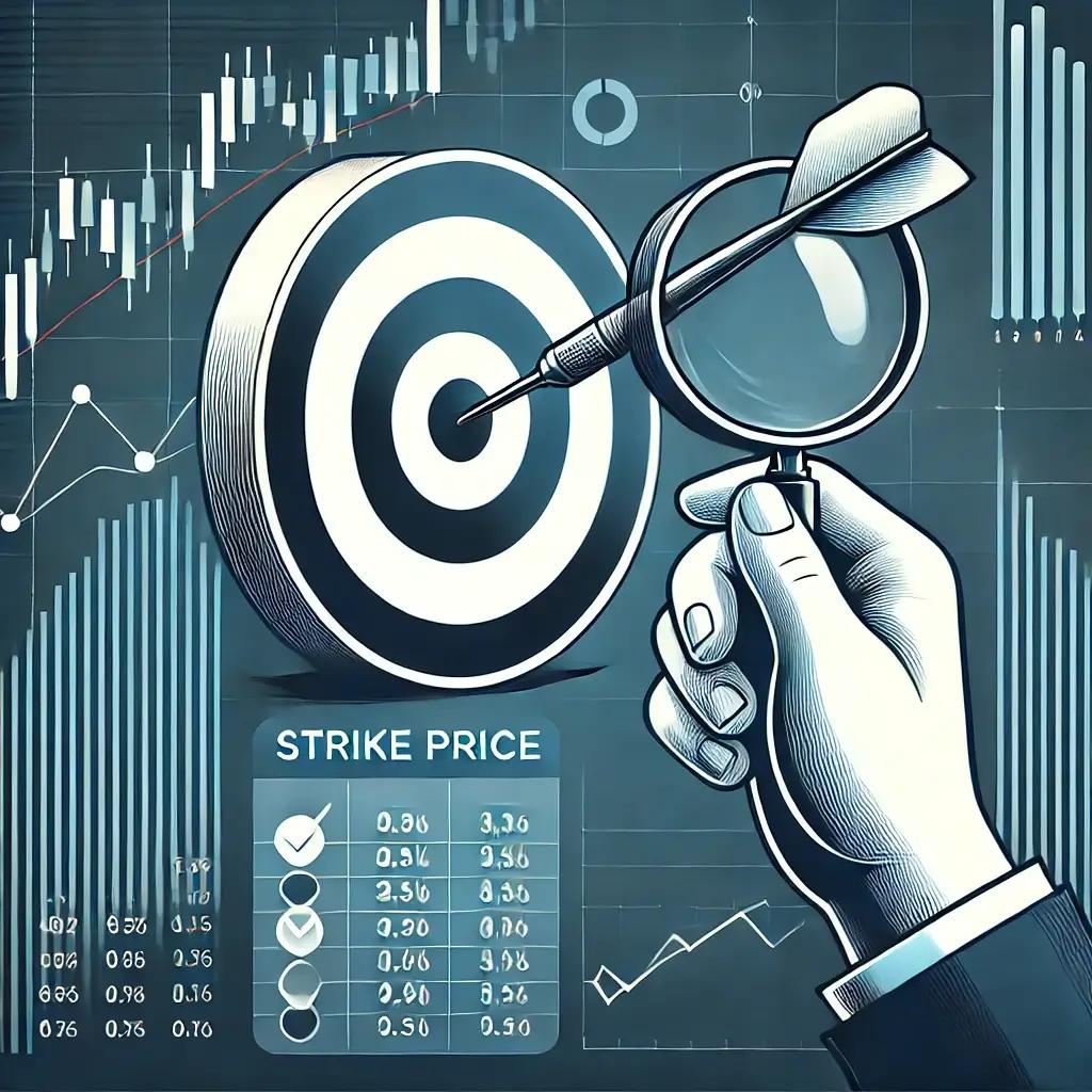 Selecting a strike price in options trading influences cost, risk, and return