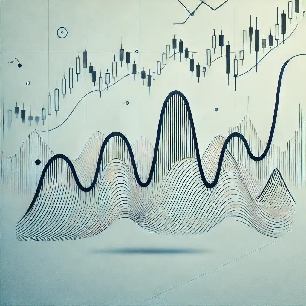 An image depicting the effect of volatility on trading a wheel options strategy to generate income by selling calls and puts