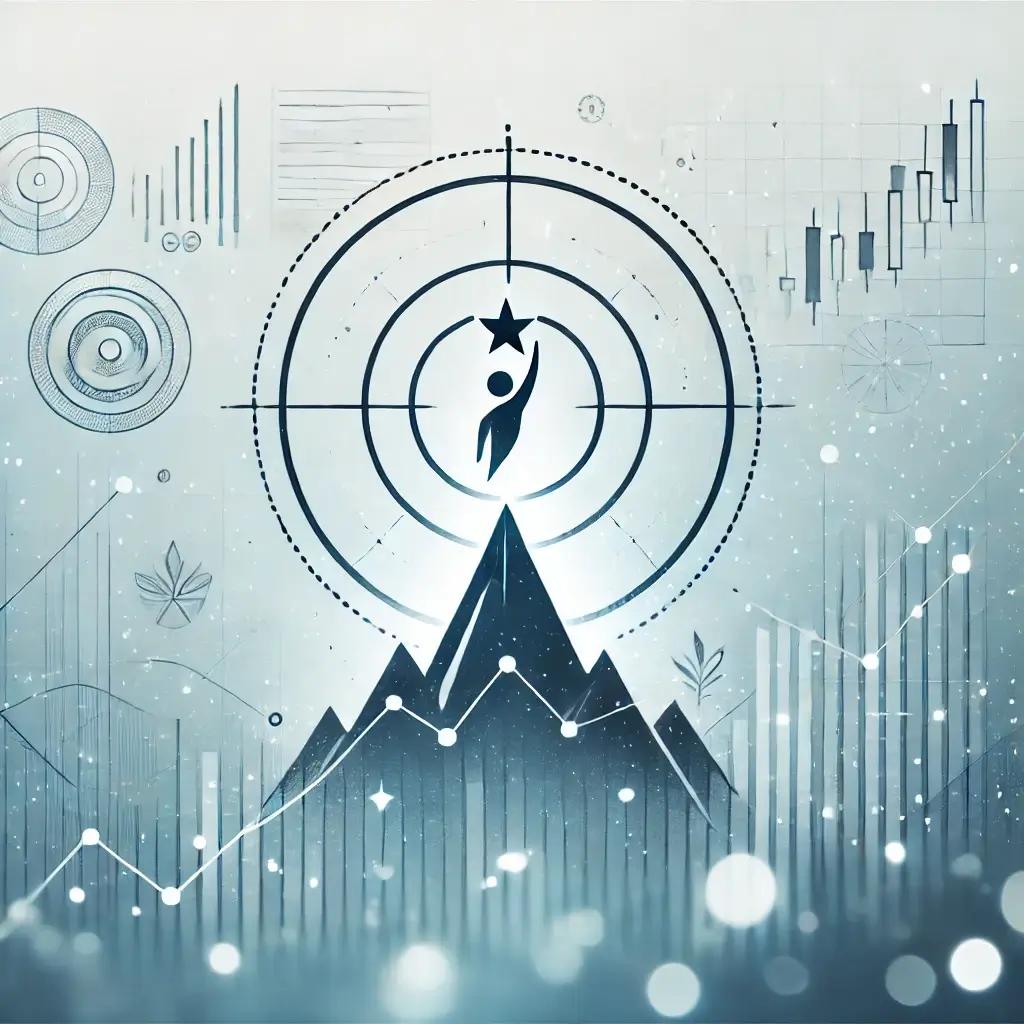 An image depicting the goals for trading a wheel options strategy to generate income by selling calls and puts