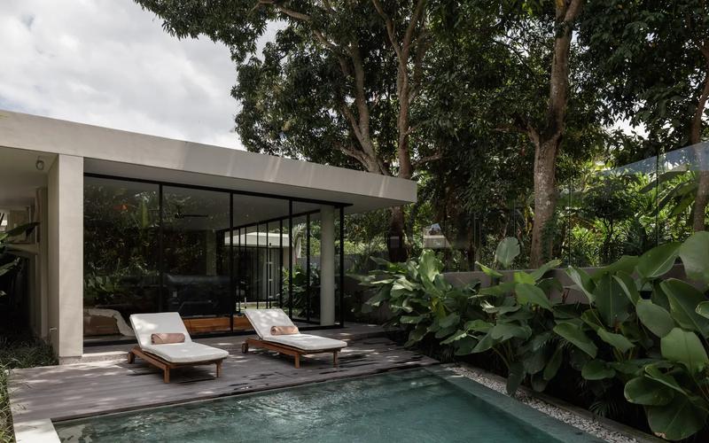 Villa of Lines and Light in Canggu - modern architectural villa with clean lines and natural light