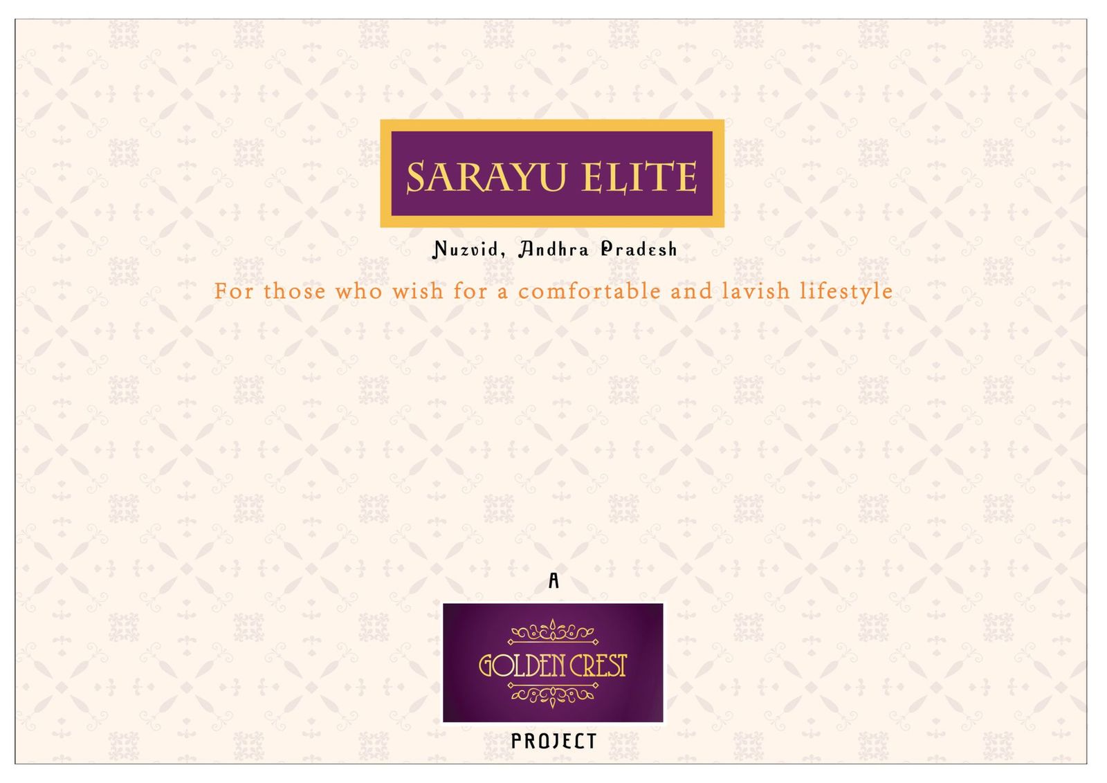 Sarayu Elite brochure cover