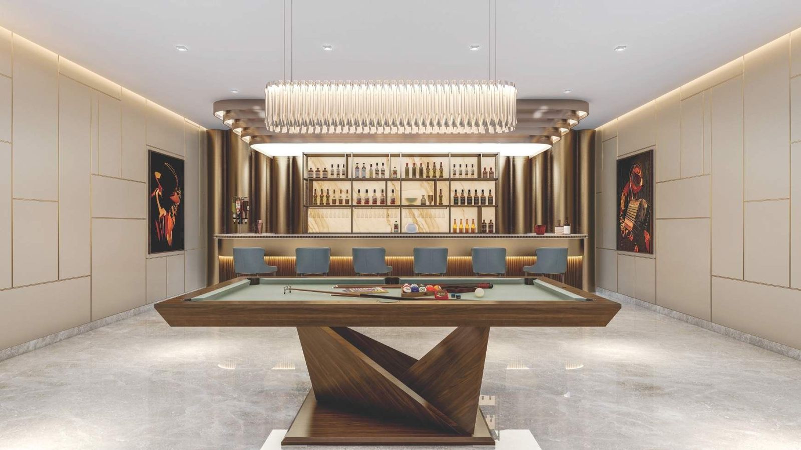 Billiards and games lounge