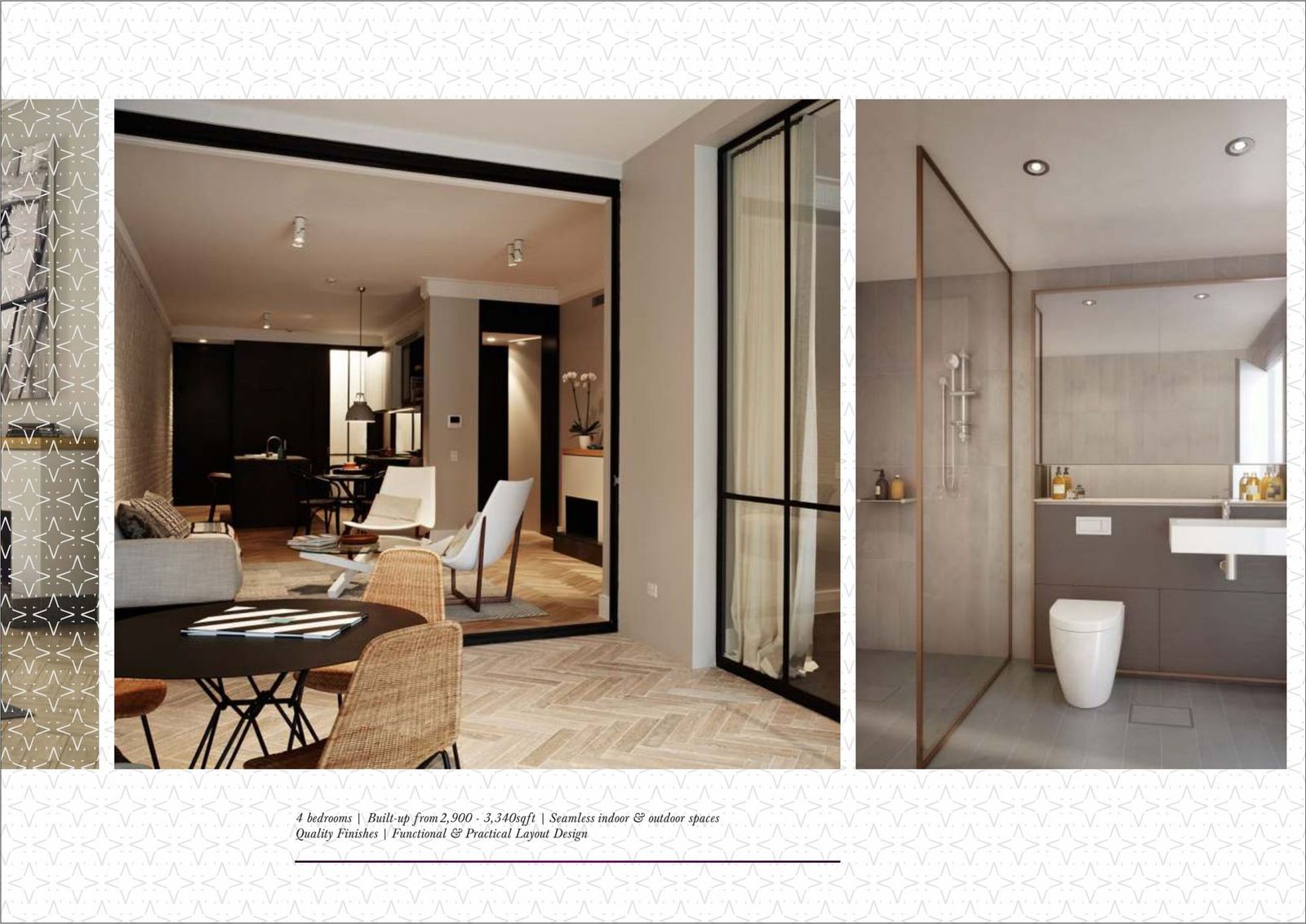 Interior finishes and bathroom detailing