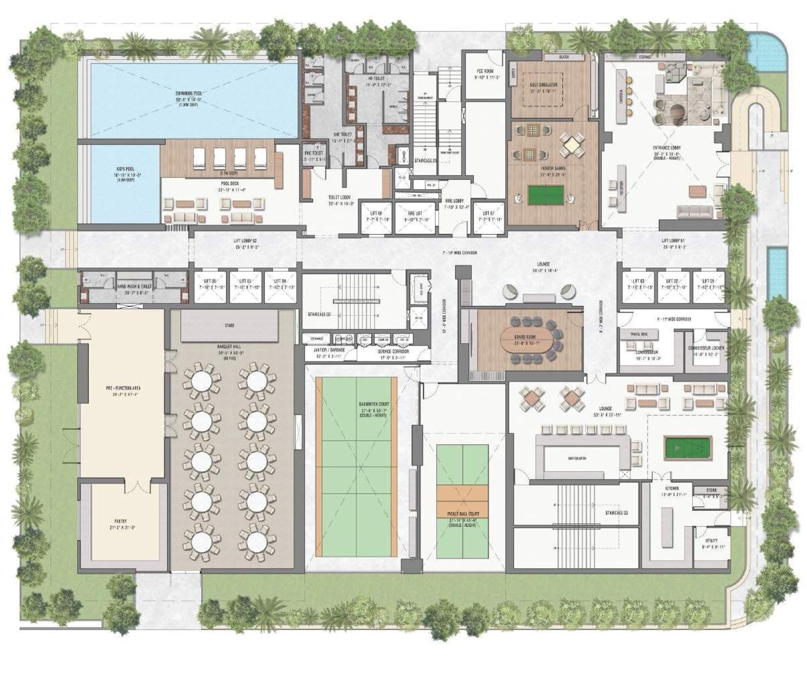 Capital 45 Residences — Ground Floor Master Plan