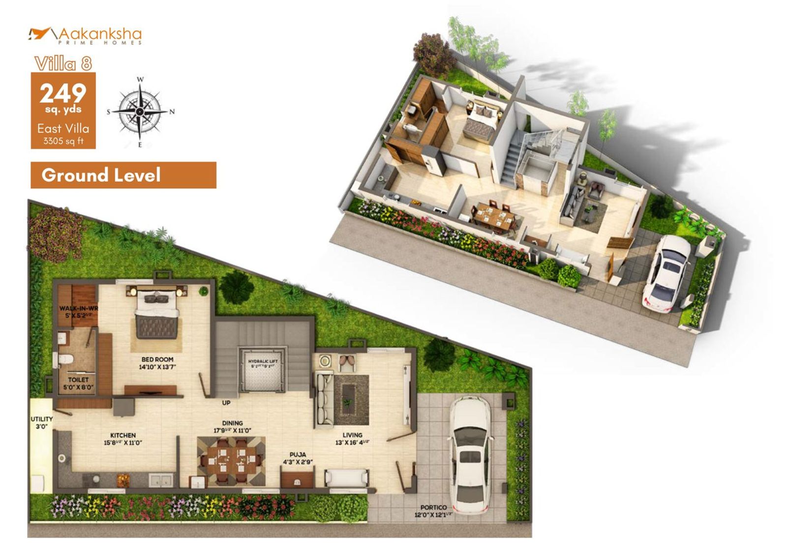 Harmony Nest — East Villa · Ground Level