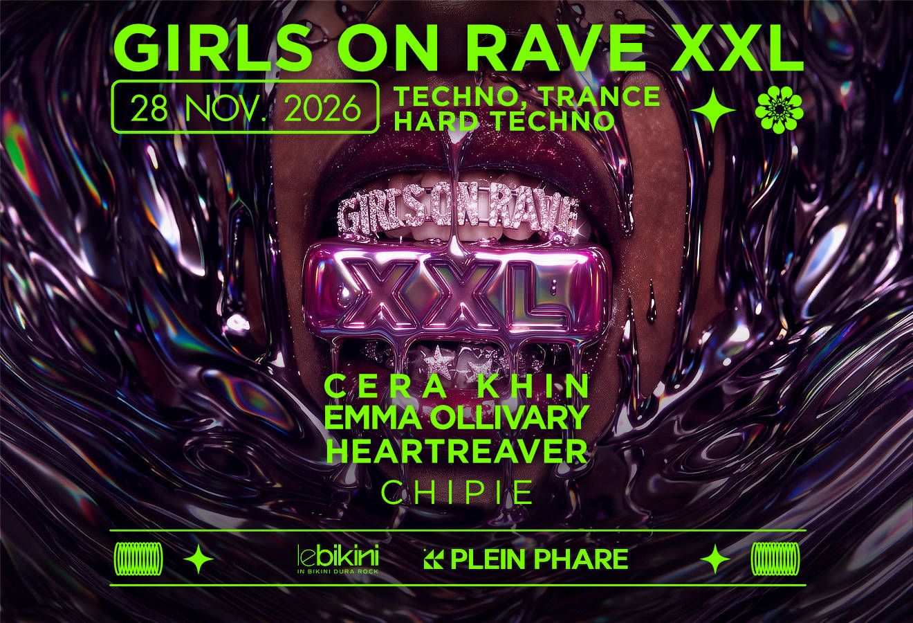 Girls on Rave XXL : Cera Khin en concert au Bikini le Sam 28 nov