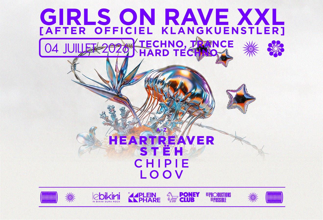 After Officiel KLANGKUENSTLER [Girls On Rave XXL]: STËH + HEARTREAVER + LOOV + CHIPIE