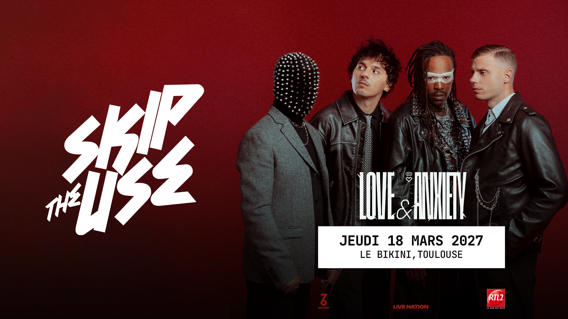 Affiche Skip the Use en concert au Bikini