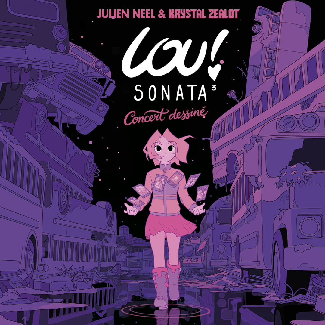 Affiche Lou ! Sonata 3 : Concert Dessiné en concert au Bikini
