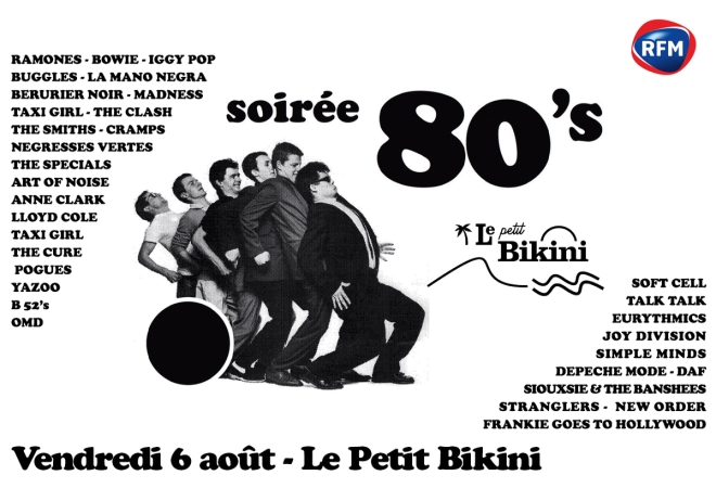 Soirée Années 80' (mix) @ Le Petit Bikini