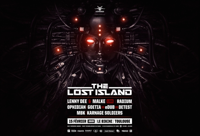 The Lost Island #5 : LENNY DEE & MALKE (live) + RADIUM + OPHIDIAN + ...