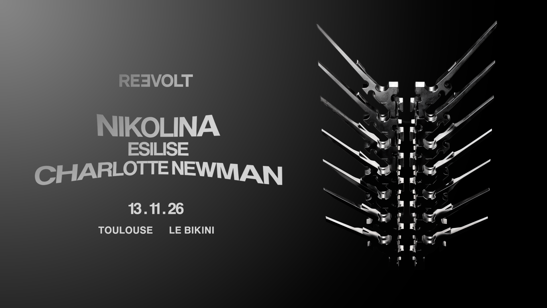 Reevolt : Nikolina en concert au Bikini le Ven 13 nov