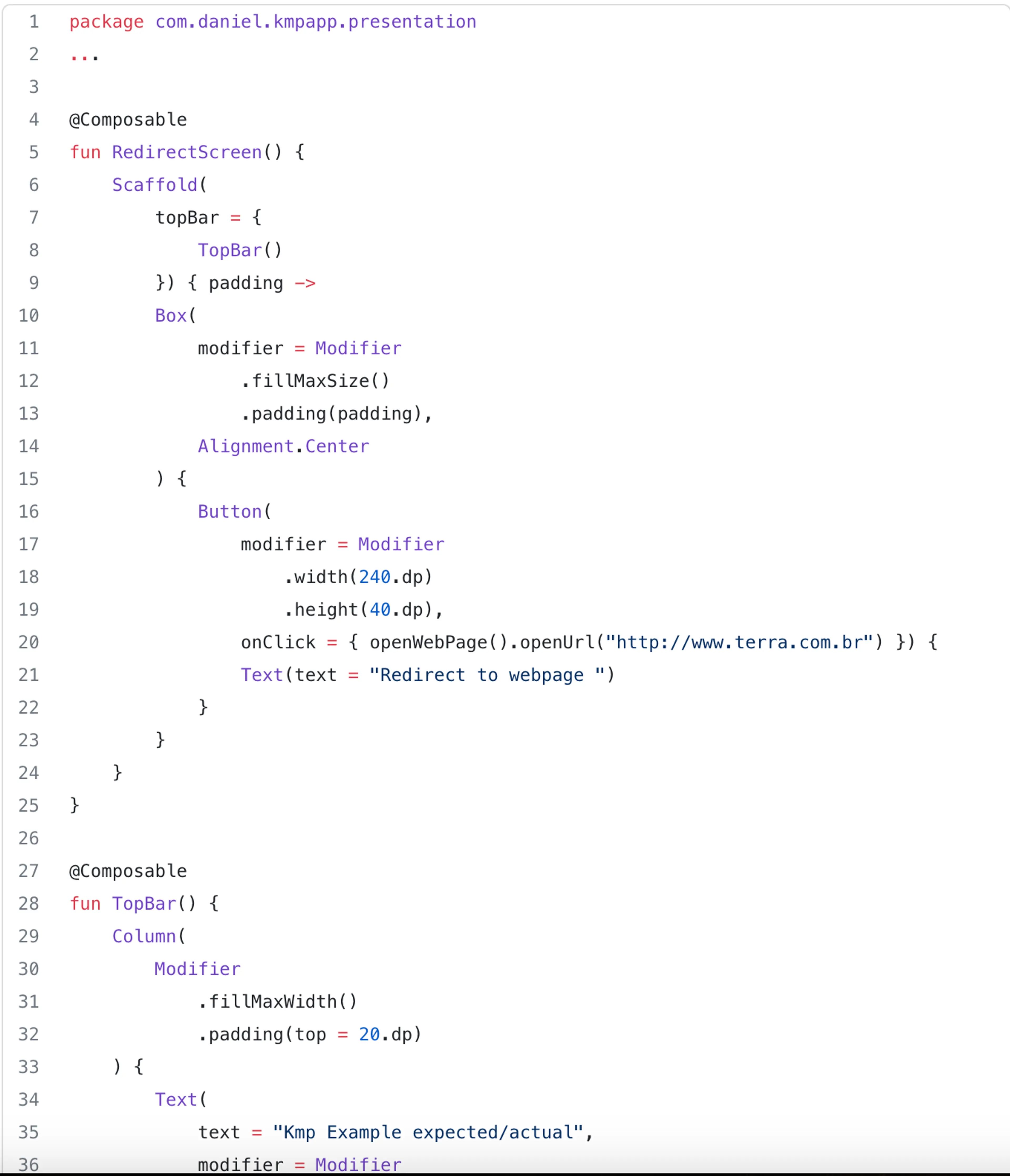 11th code snippet - Kotlin