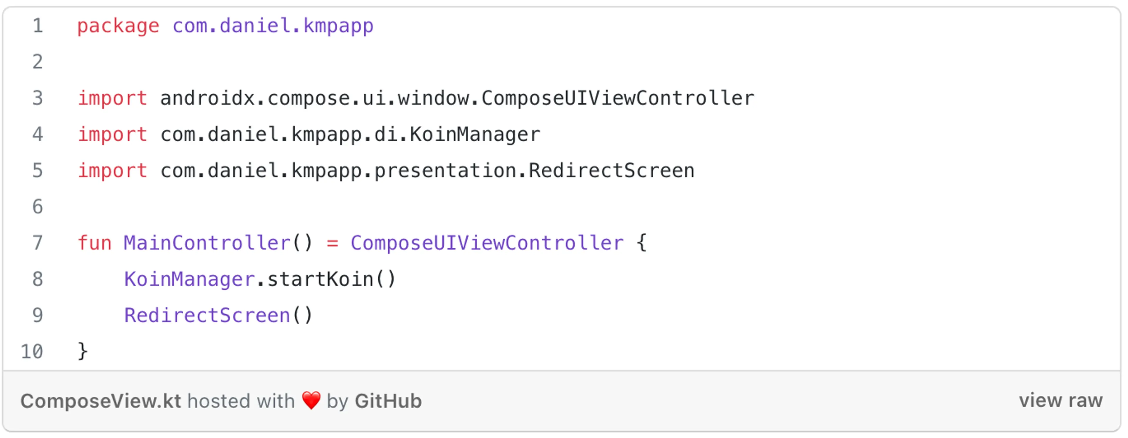 Fifth snippet of code - Kotlin