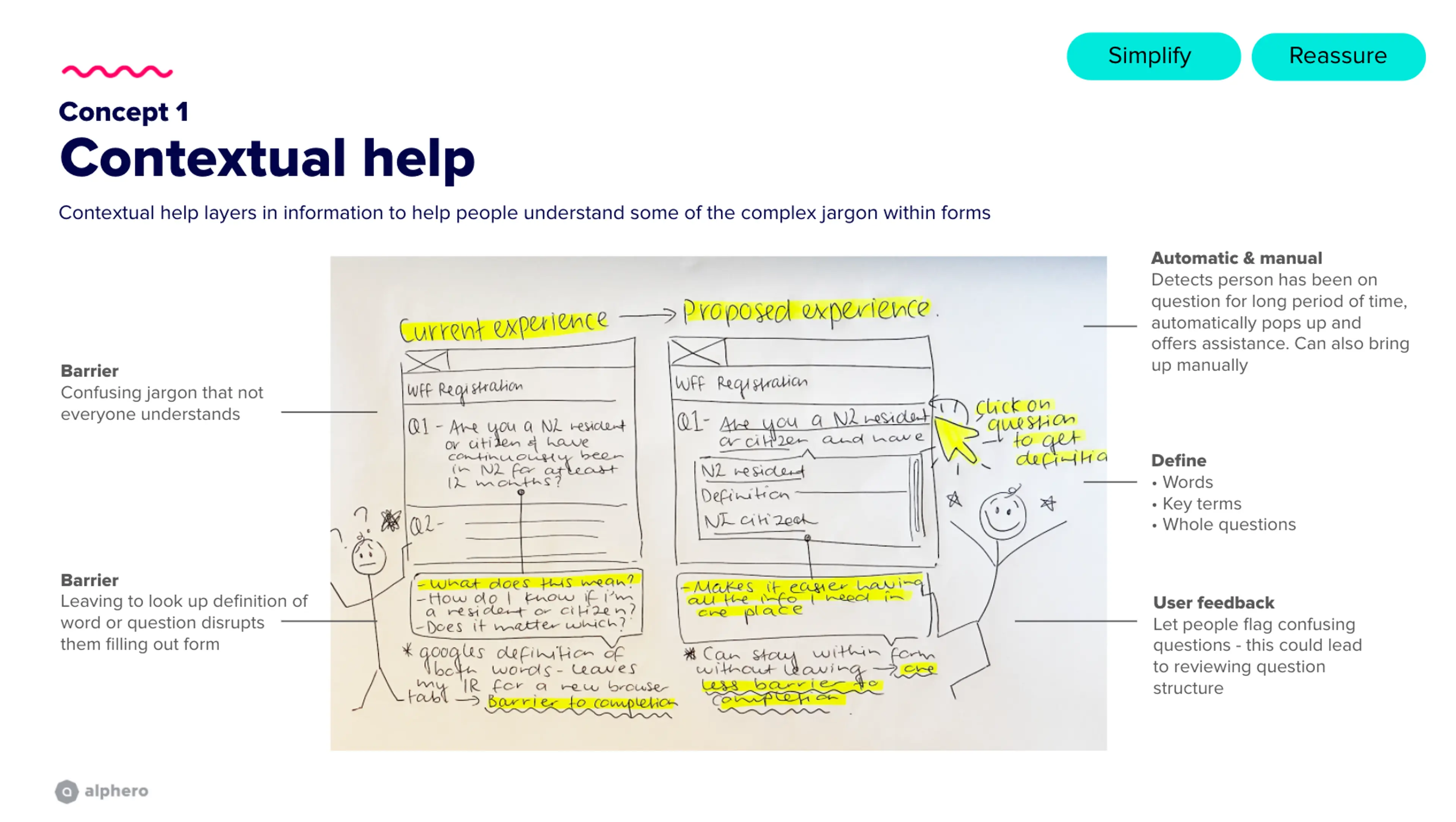 Sketch showing some contextual help