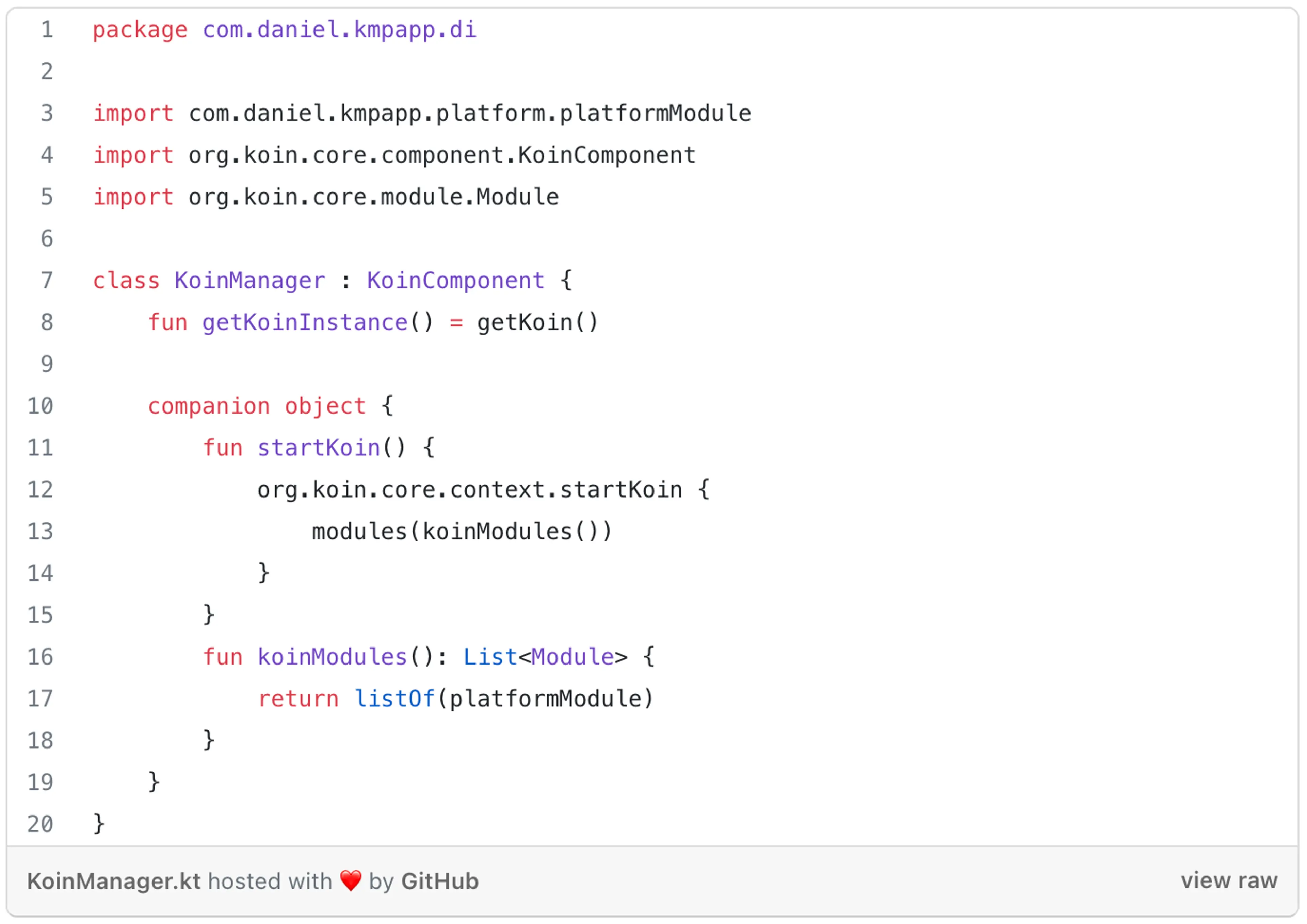 Fourth snippet of code - Kotlin