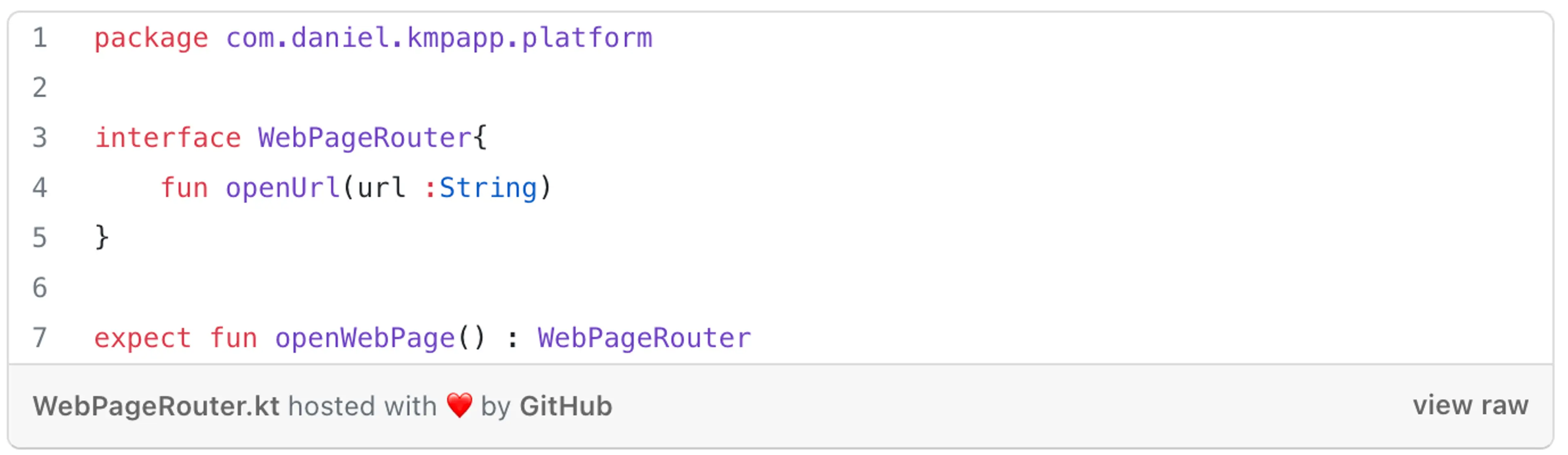 Sixth code snippet - Kotlin