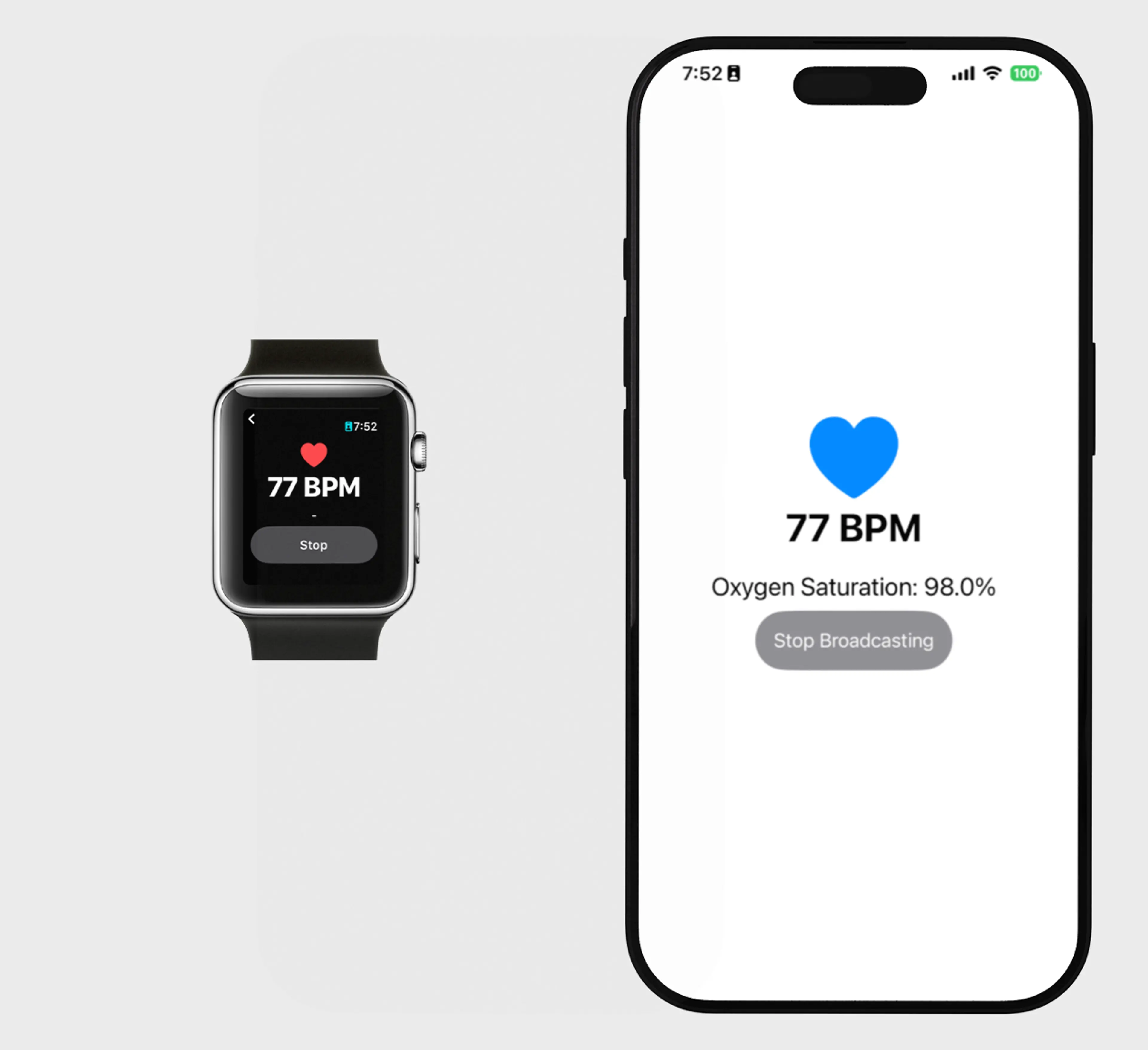 iPhone and Apple Watch mockup