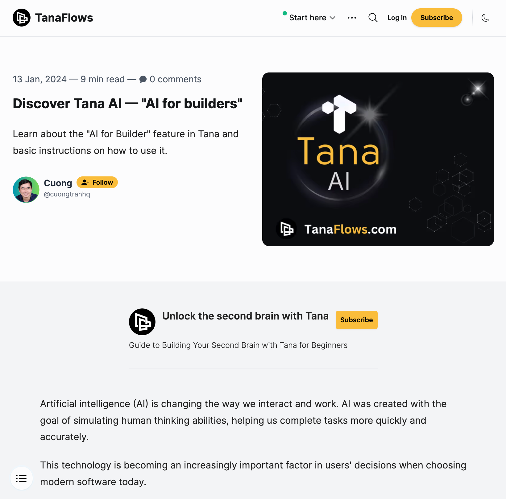 tanaflows