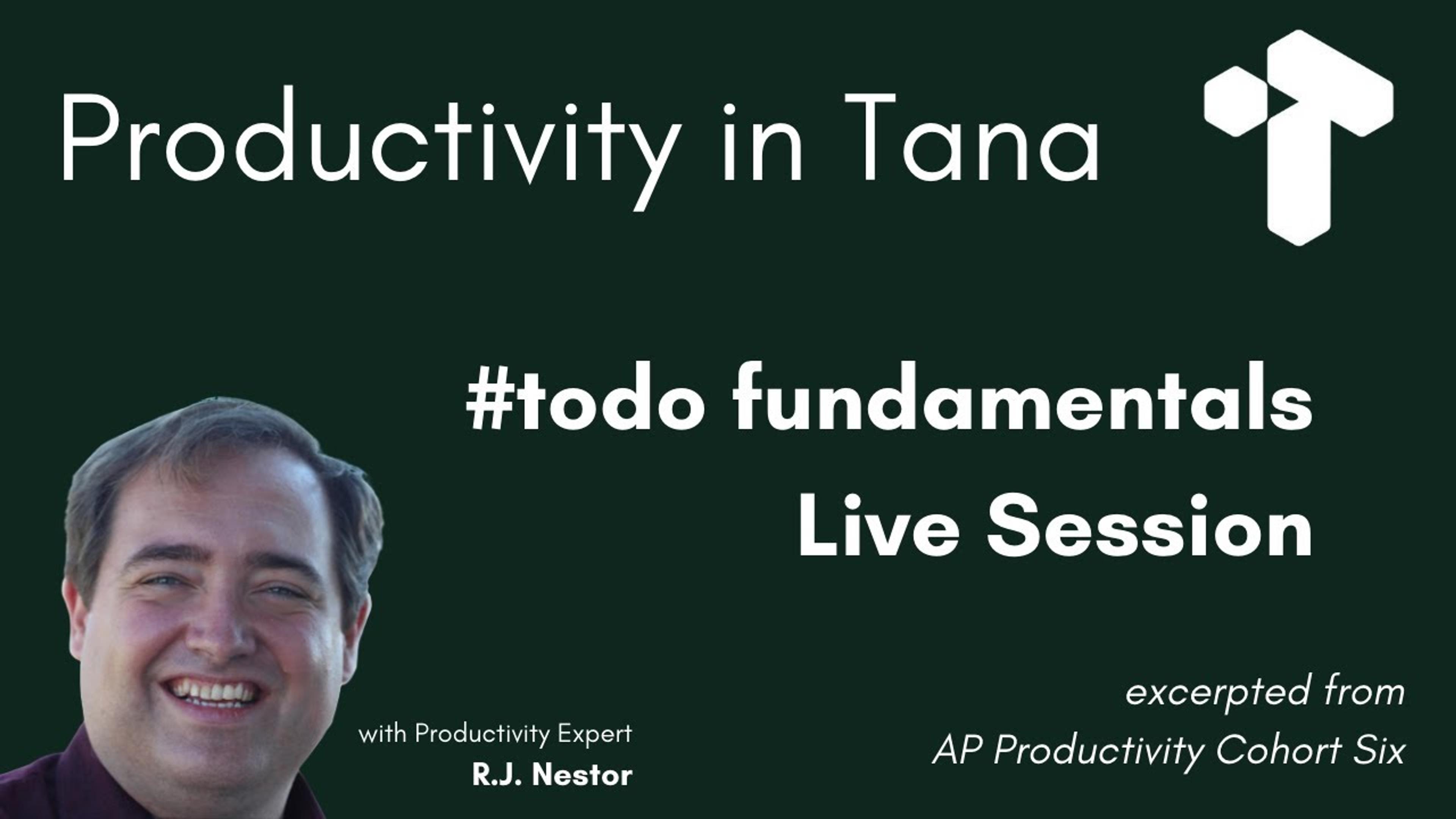 Productivity in Tana with R.J.