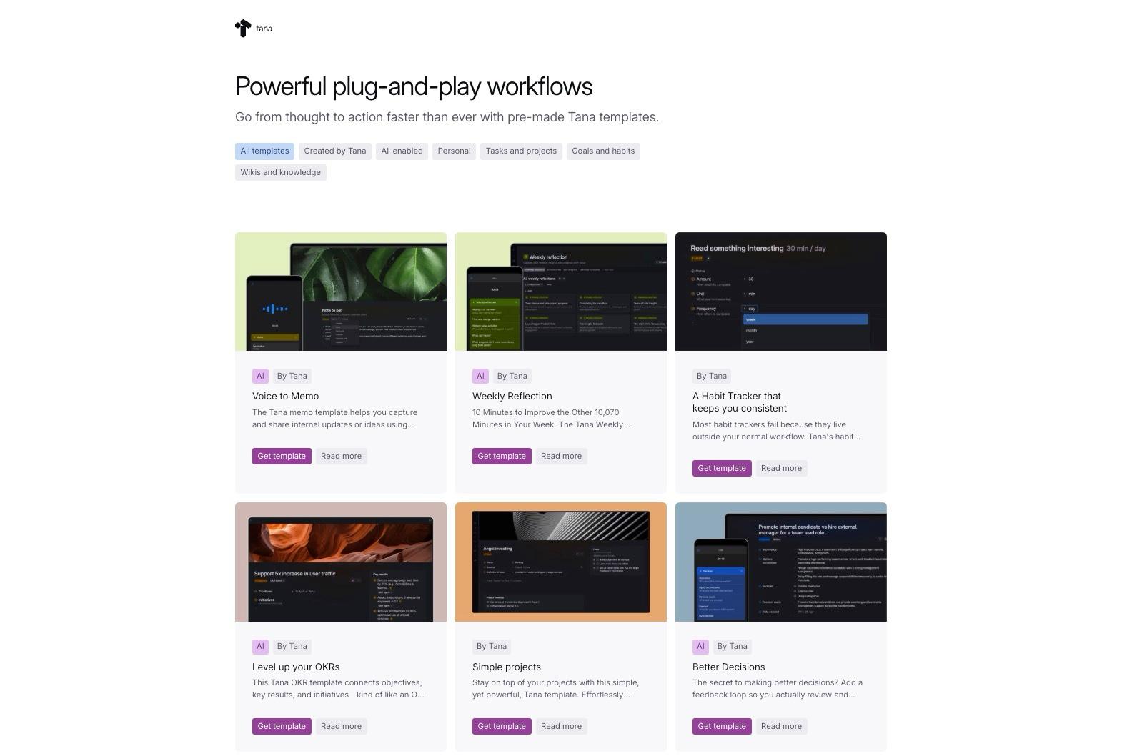 Template collection on web