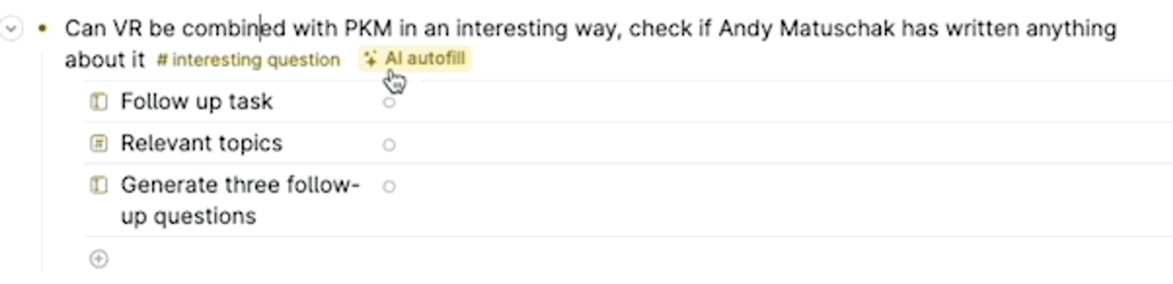 Suggestions for creating new fields (Suggest AI Field)