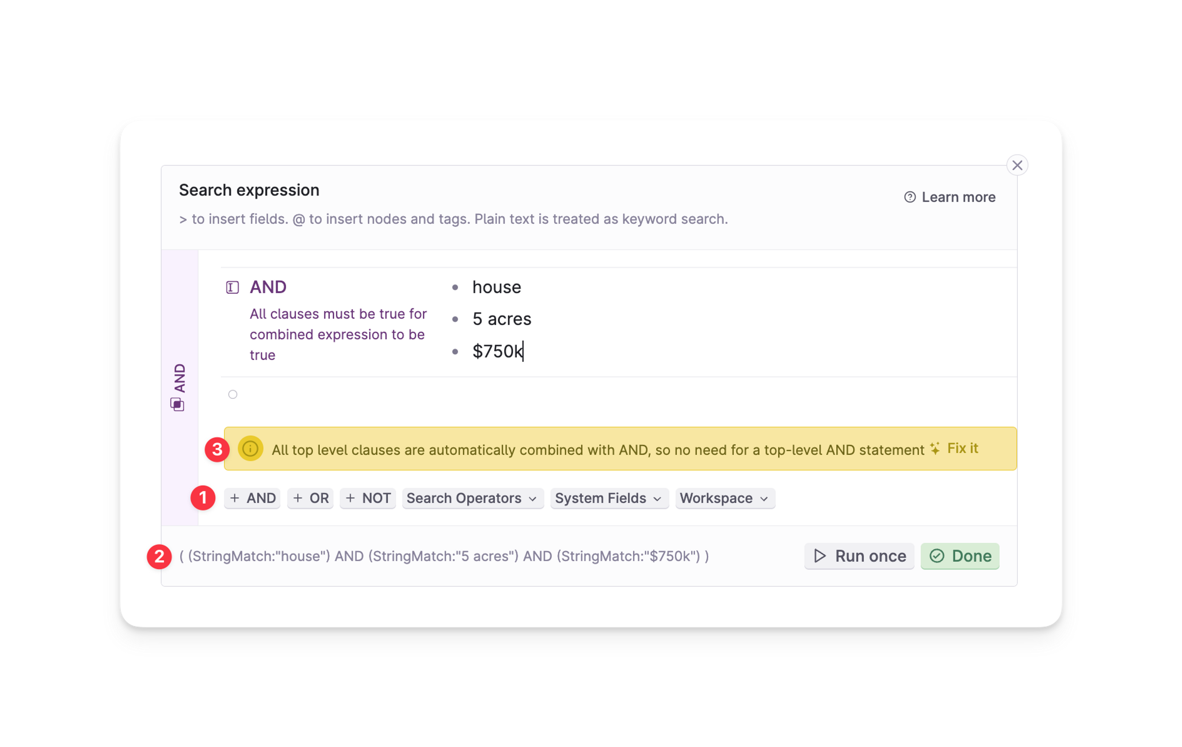 Tips: How to read Tana queries