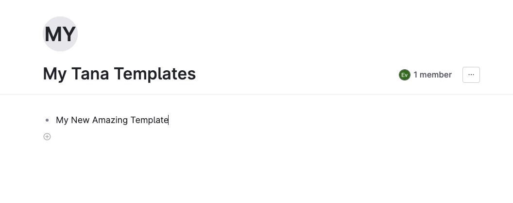 create template node