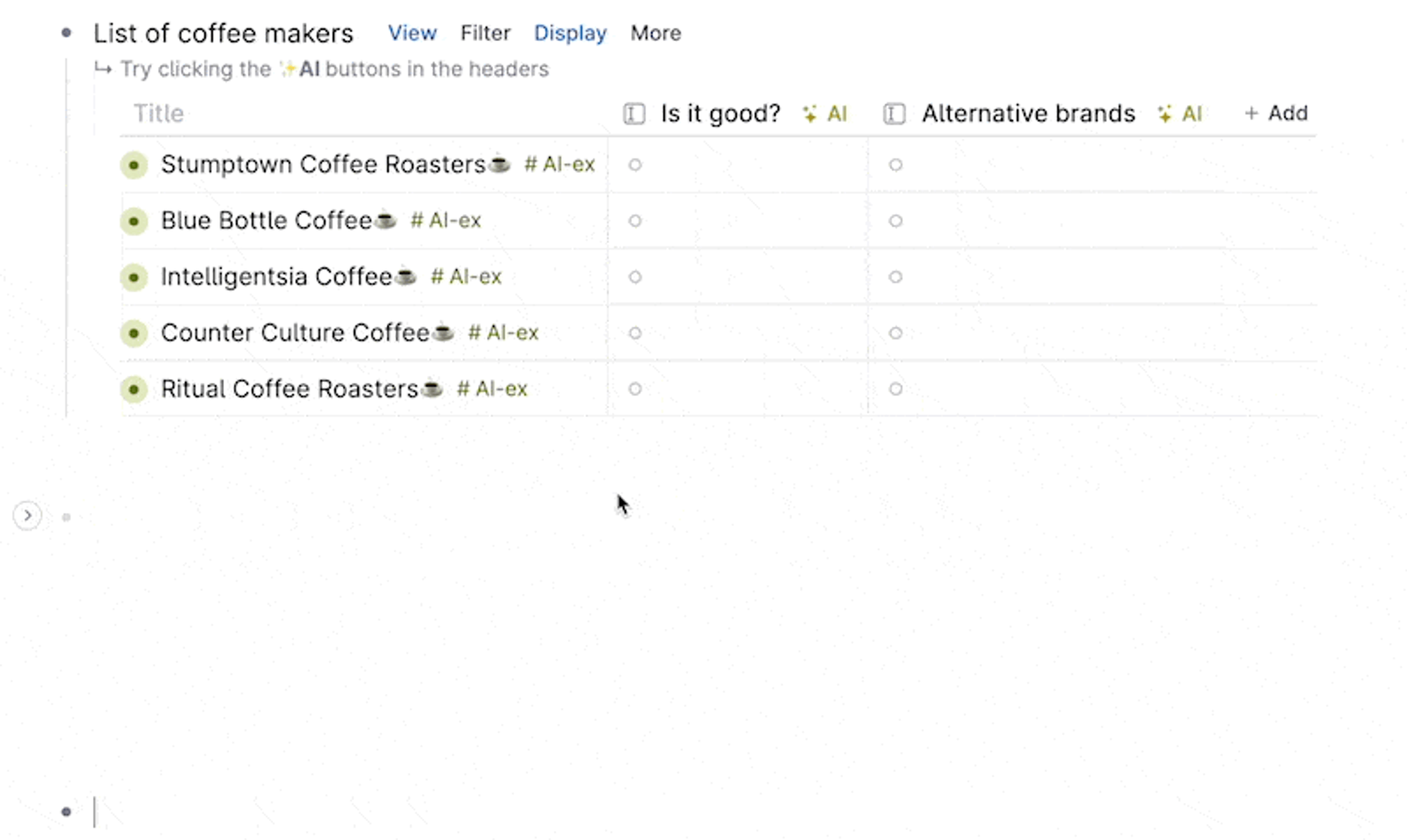 Autofill entire missing fields