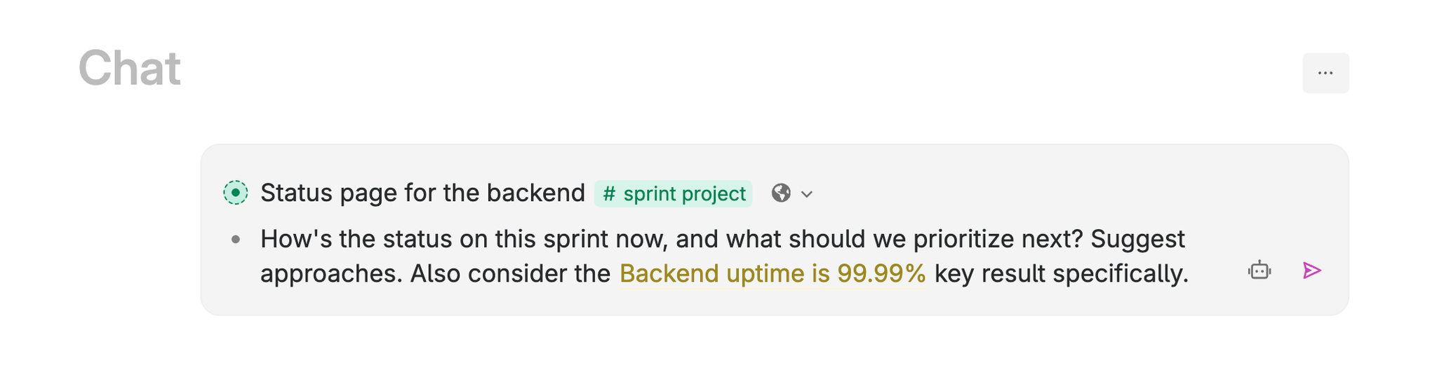 See included nodes as context for AI chat prompts