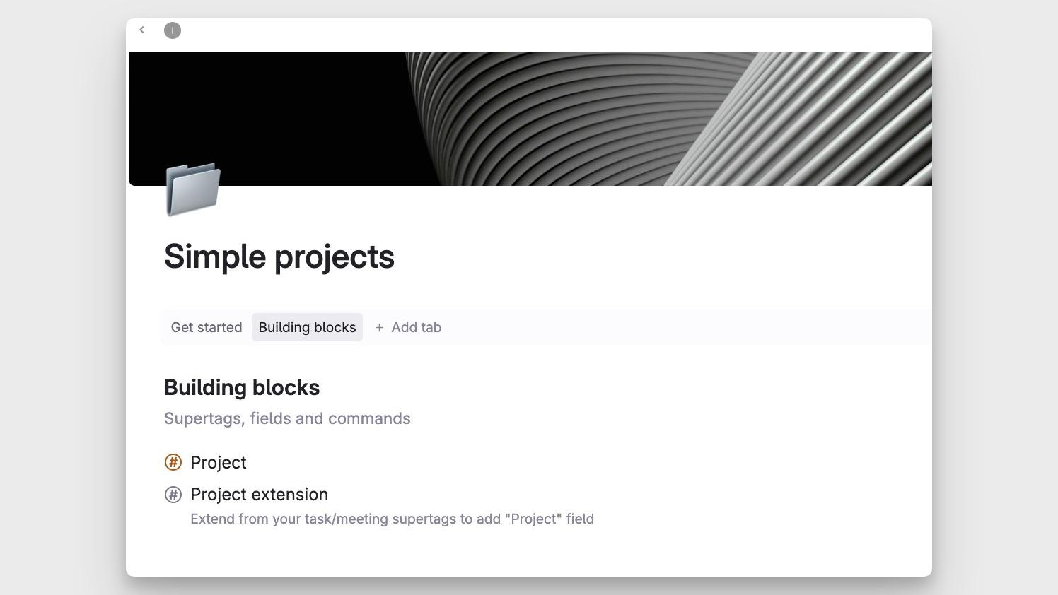 Template building blocks in install node