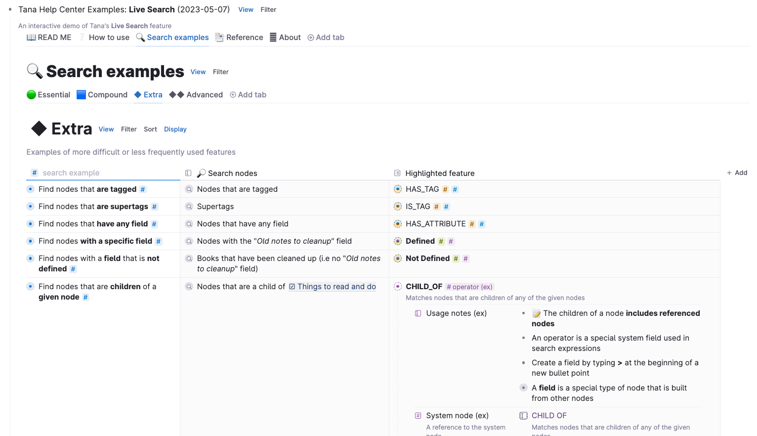 live search examples