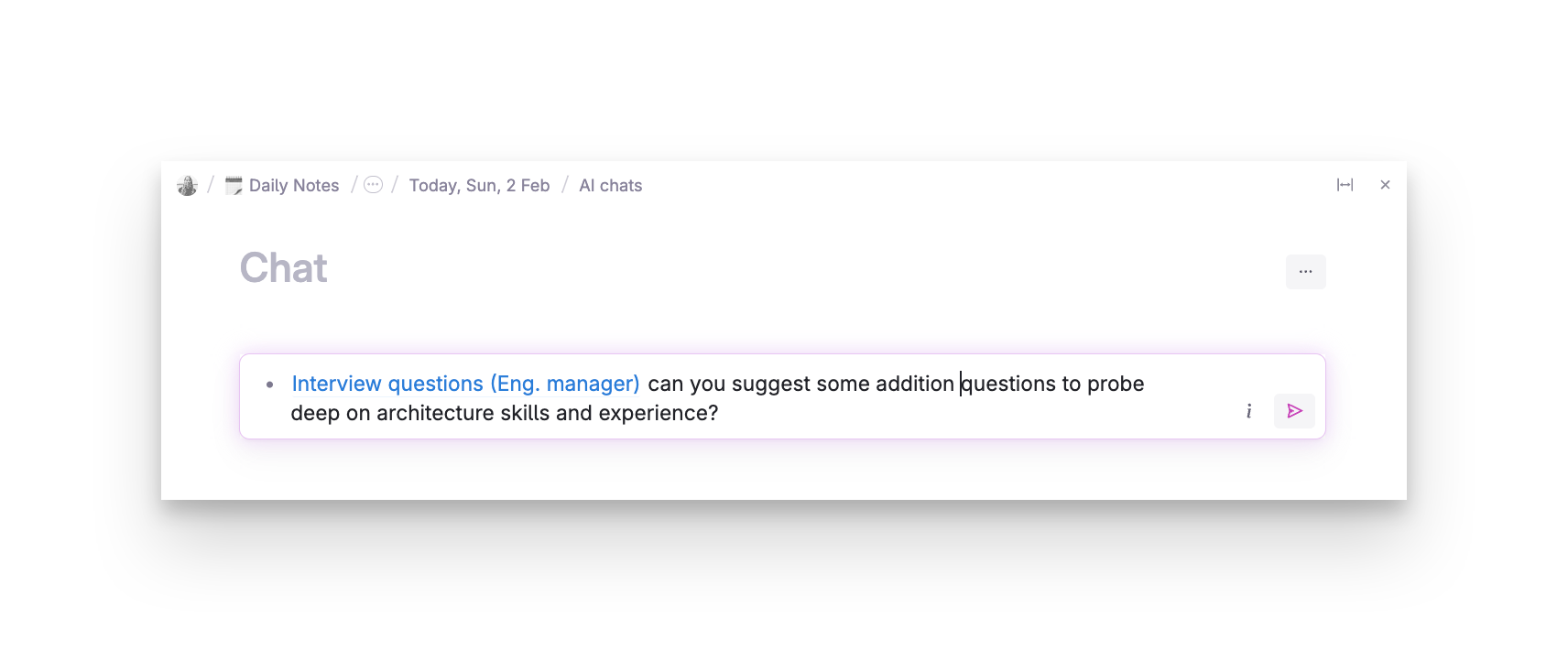 See included nodes as context for AI chat prompts