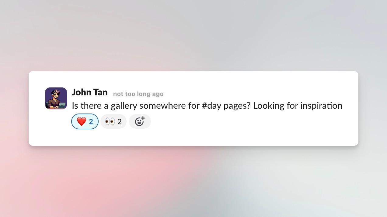 Daily notes showcase