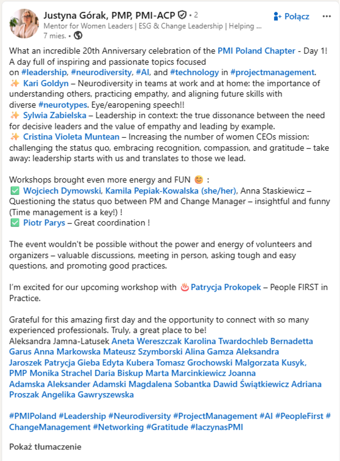 LinkedIn post