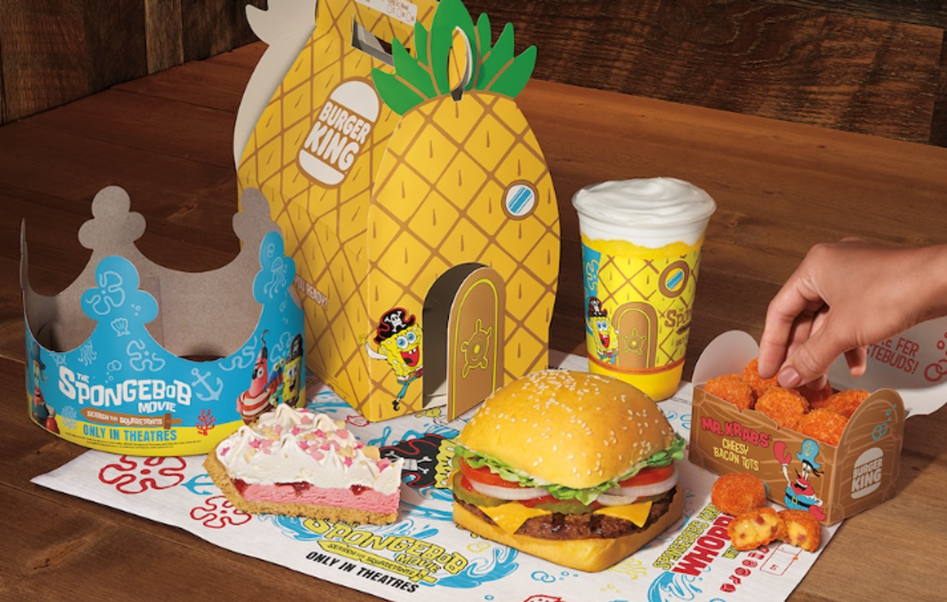 Image shows the new SpongeBob menu
