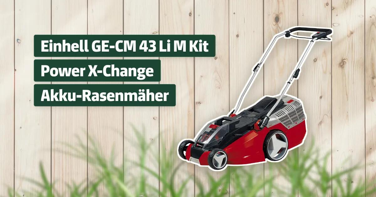 Einhell GE-CM 43 Li M Kit Akkumulátoros Fűnyíró, Piros-Fekete - Foto 8