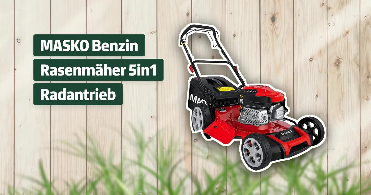 MASKO Benzin Rasenmäher 5in1 Radantrieb Testbericht & Erfahrungen